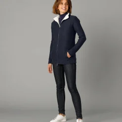 Vest met rits en pluchevoering, 30% wol