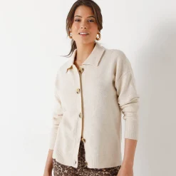 Vestjasje met knopen, gerecycleerd polyester(**)
