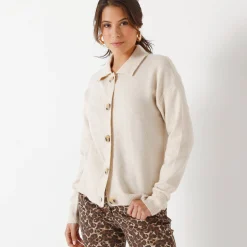 Vestjasje met knopen, gerecycleerd polyester(**)