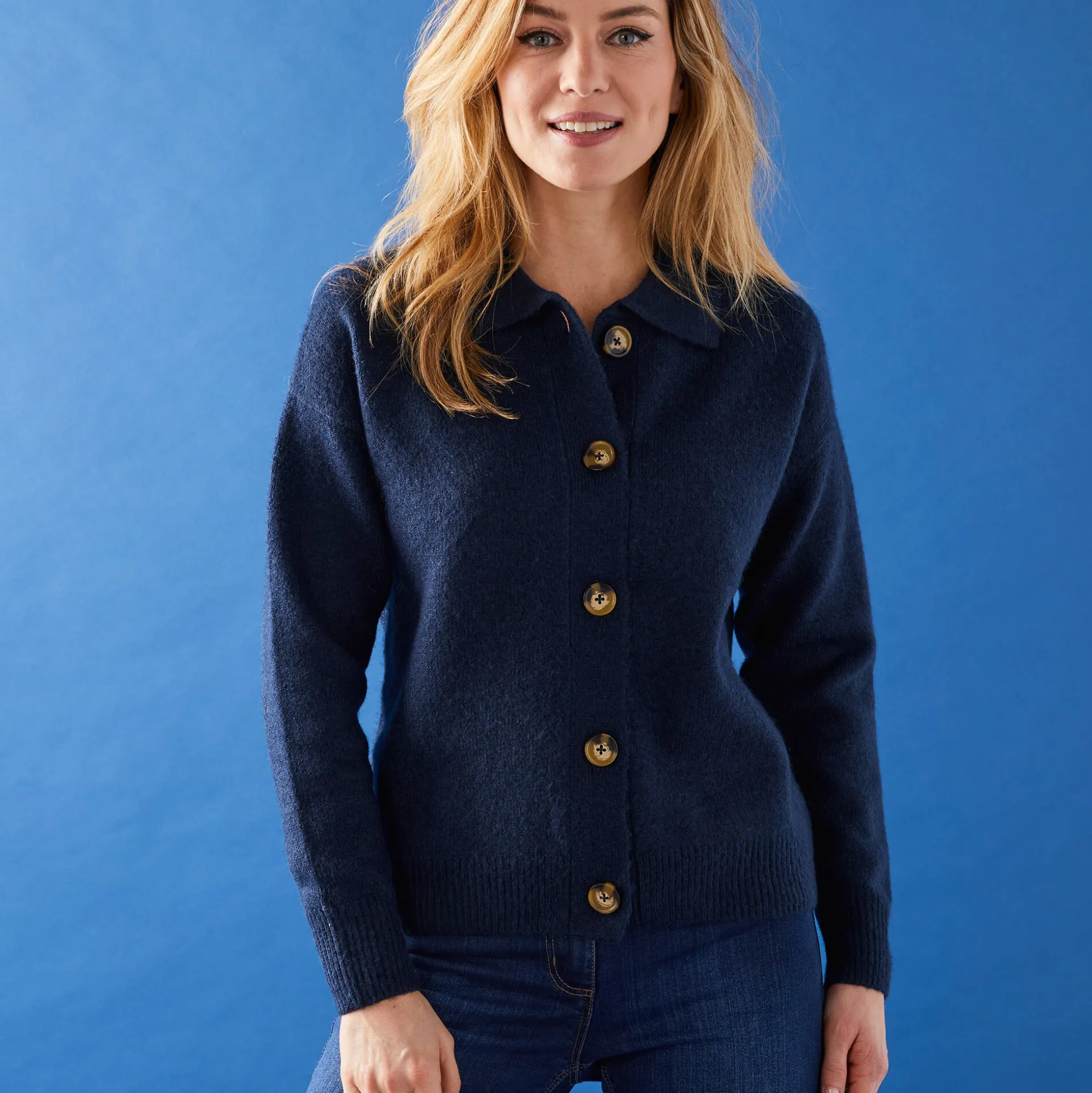 Vestjasje met knopen, gerecycleerd polyester(**)