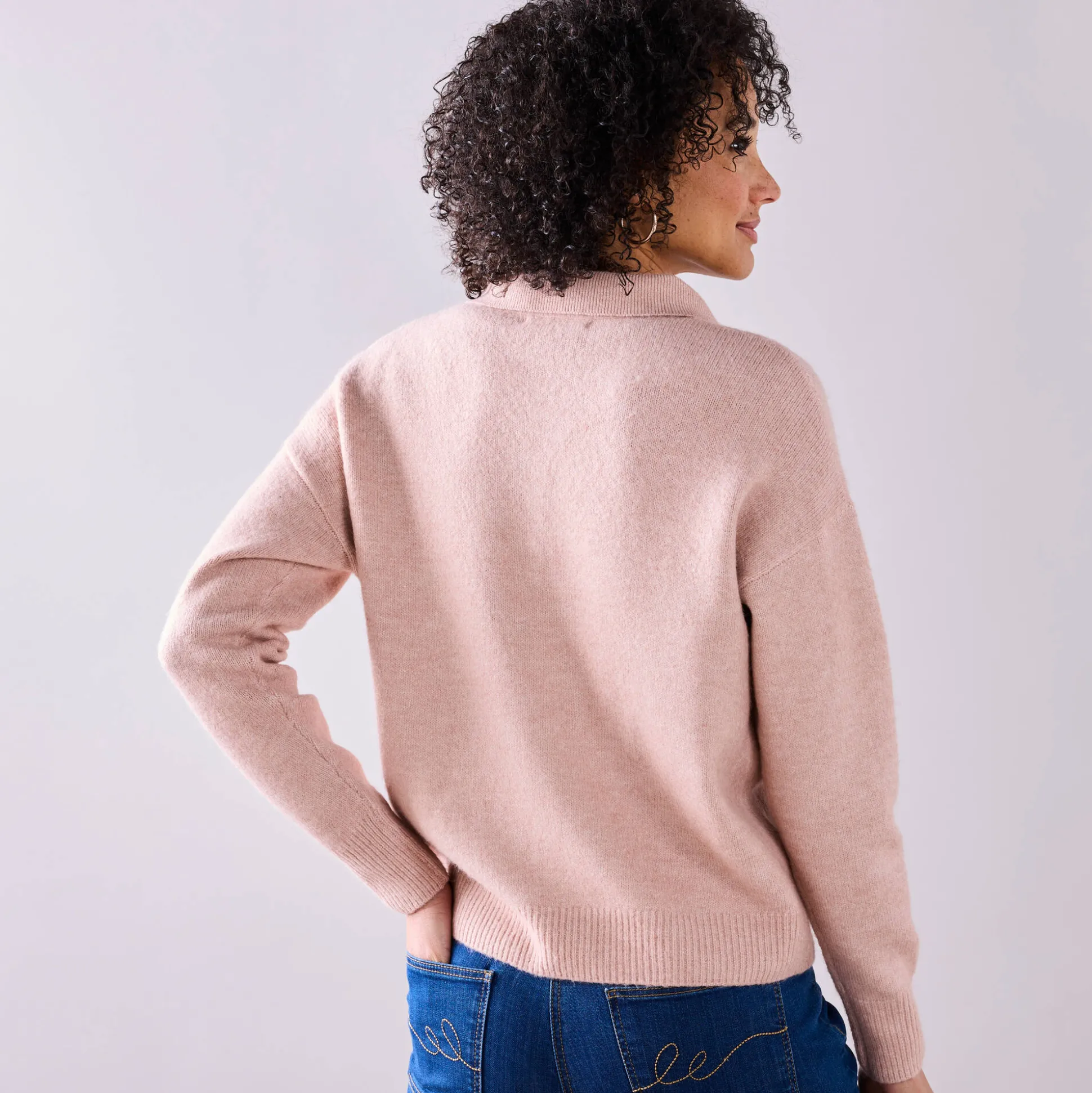 Vestjasje met knopen, gerecycleerd polyester(**)