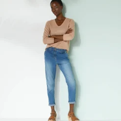 V-halstrui met lange mouwen