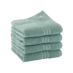 Vierkante absorberende handdoek in badstof - set van 4