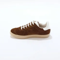 Vintage sneakers in splitleer, gekleurd