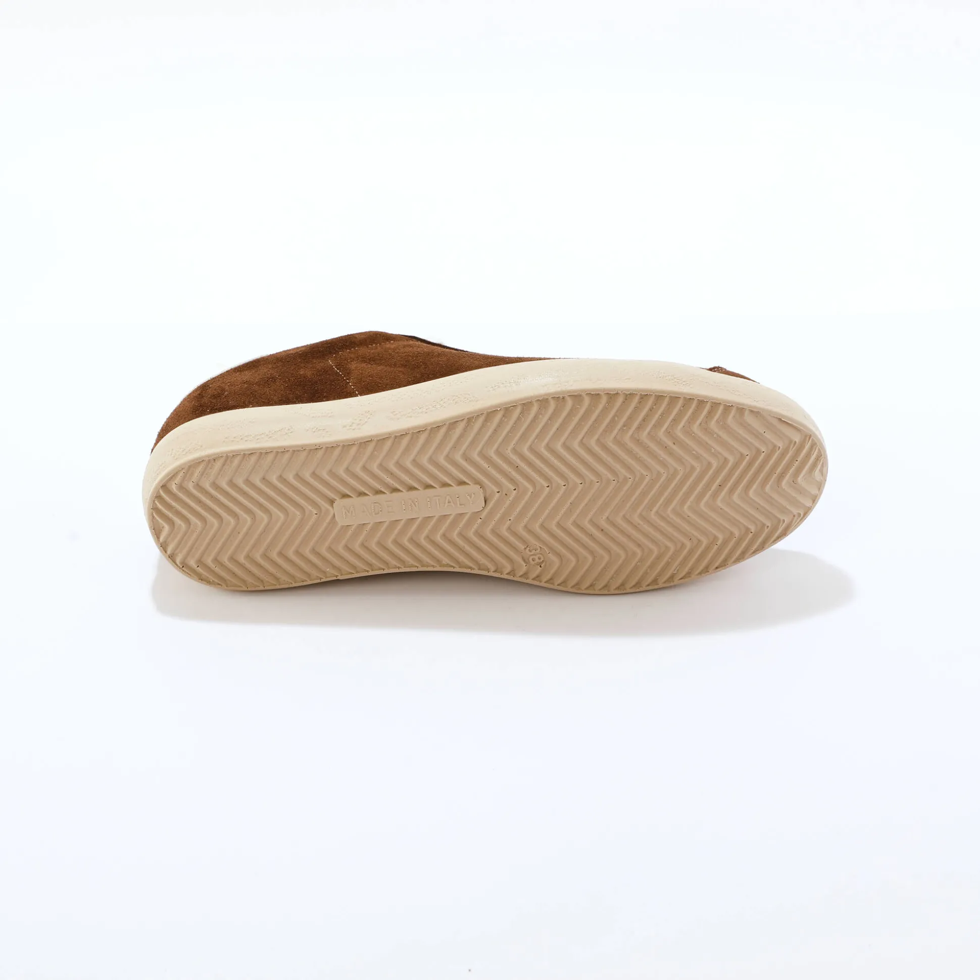 Vintage sneakers in splitleer, gekleurd