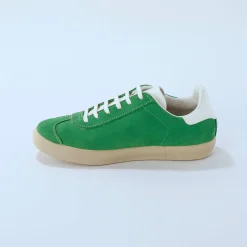 Vintage sneakers in splitleer, gekleurd