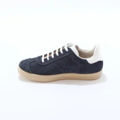 Vintage sneakers in splitleer, gekleurd