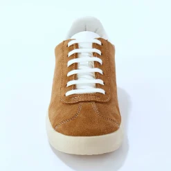 Vintage sneakers in splitleer, gekleurd