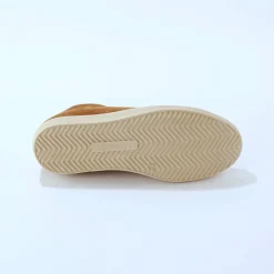Vintage sneakers in splitleer, gekleurd