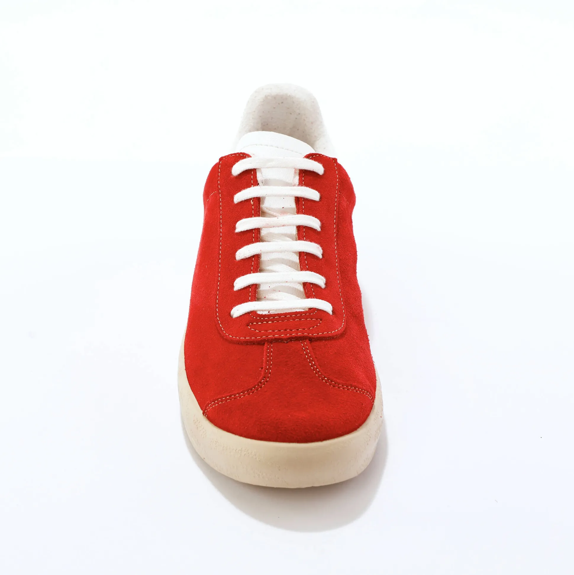 Vintage sneakers in splitleer, gekleurd