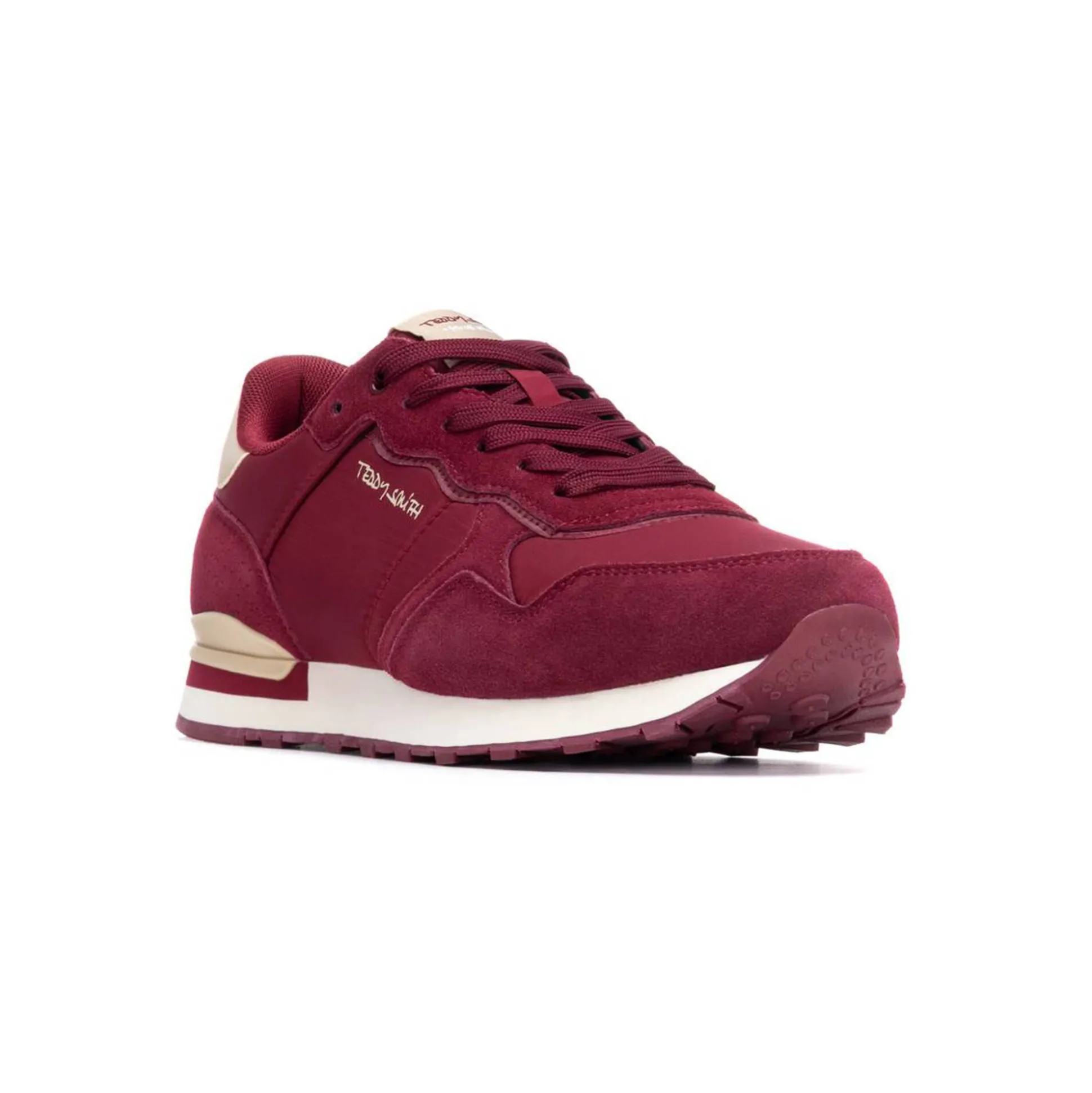Vintage sneakers met kleurdetail
