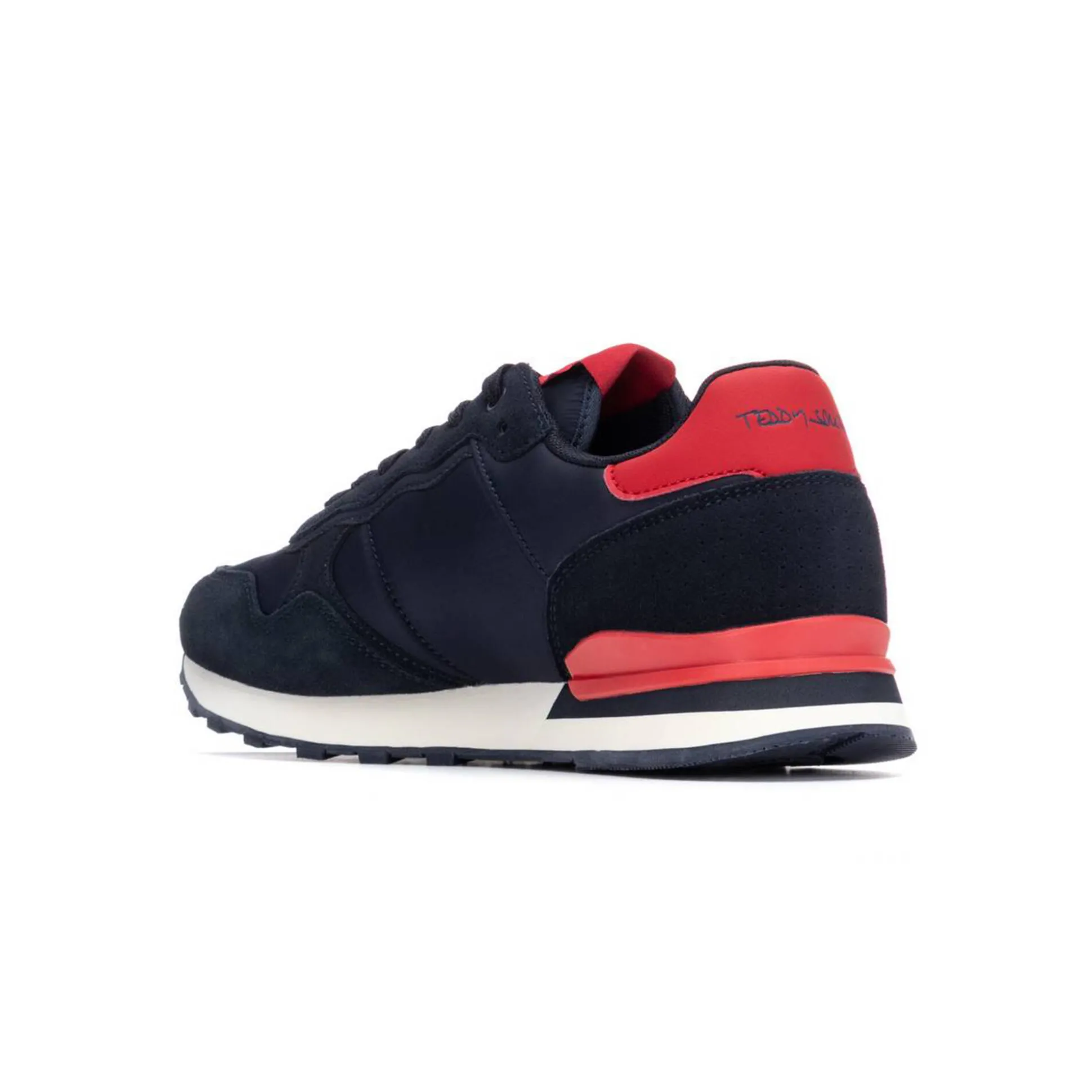 Vintage sneakers met kleurdetail