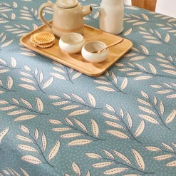 Vlekkenwerend tafellaken met varenprint