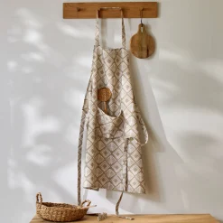 Vlekwerende schort met geometrische print