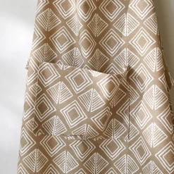 Vlekwerende schort met geometrische print