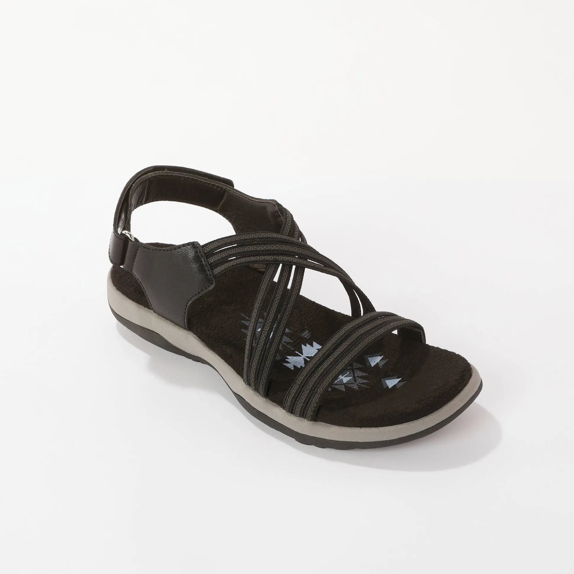 Wandelsandalen met elastische scratchriempjes