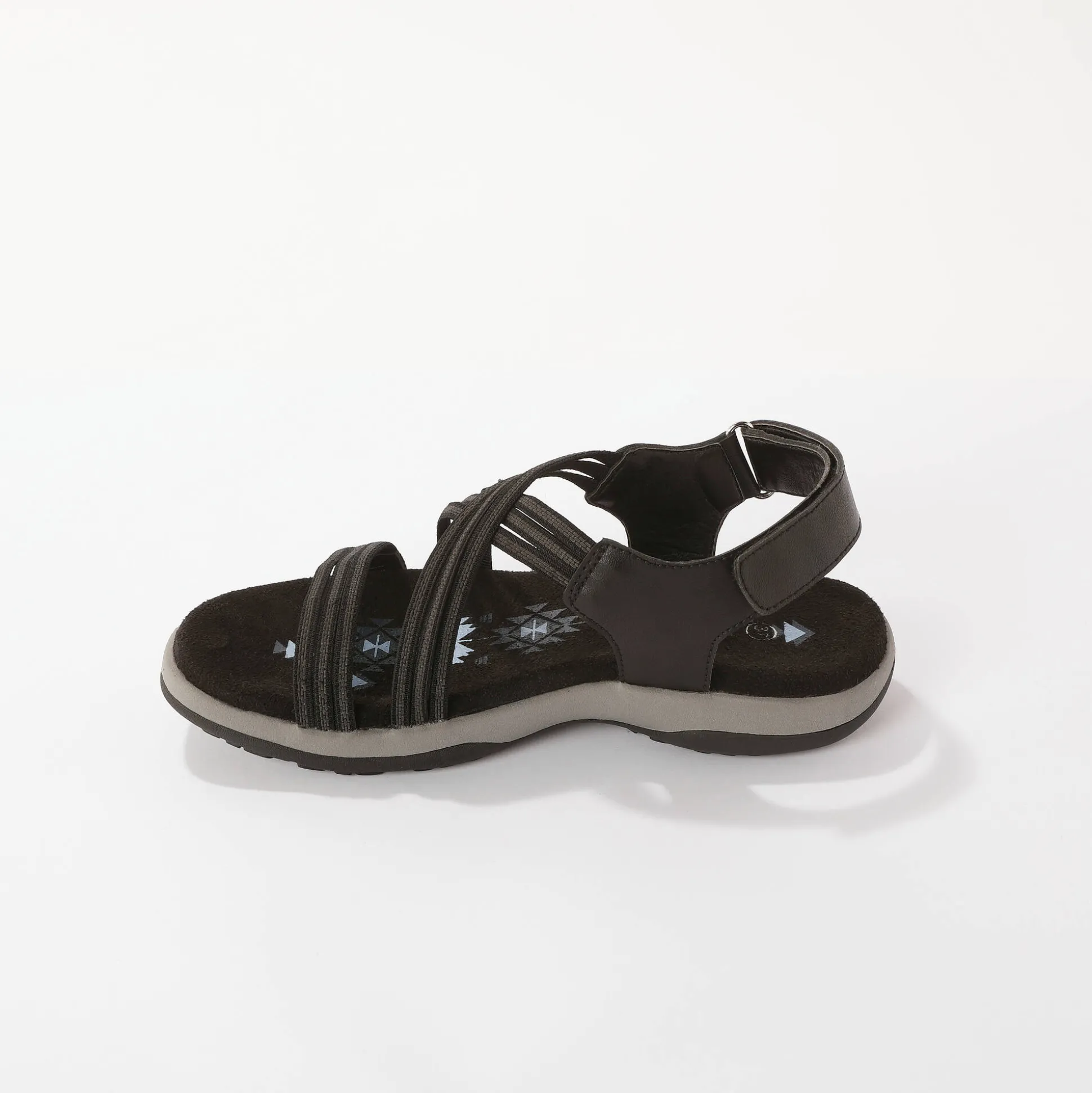 Wandelsandalen met elastische scratchriempjes