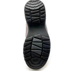 Wandelsneakers met rits en veters, breed model in leer