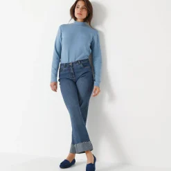 Warm T-shirt met lange mouwen, opstaande kraag