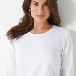 Warm T-shirt met lange mouwen, ronde hals