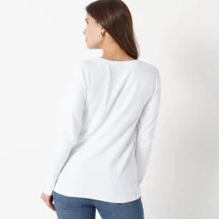 Warm T-shirt met lange mouwen, ronde hals