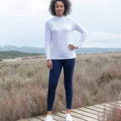 Warm T-shirt met lange mouwen, opstaande kraag