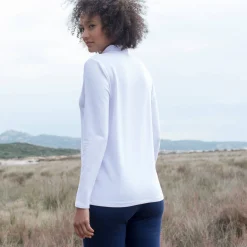 Warm T-shirt met lange mouwen, opstaande kraag