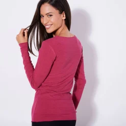 Warm T-shirt met lange mouwen en ronde hals
