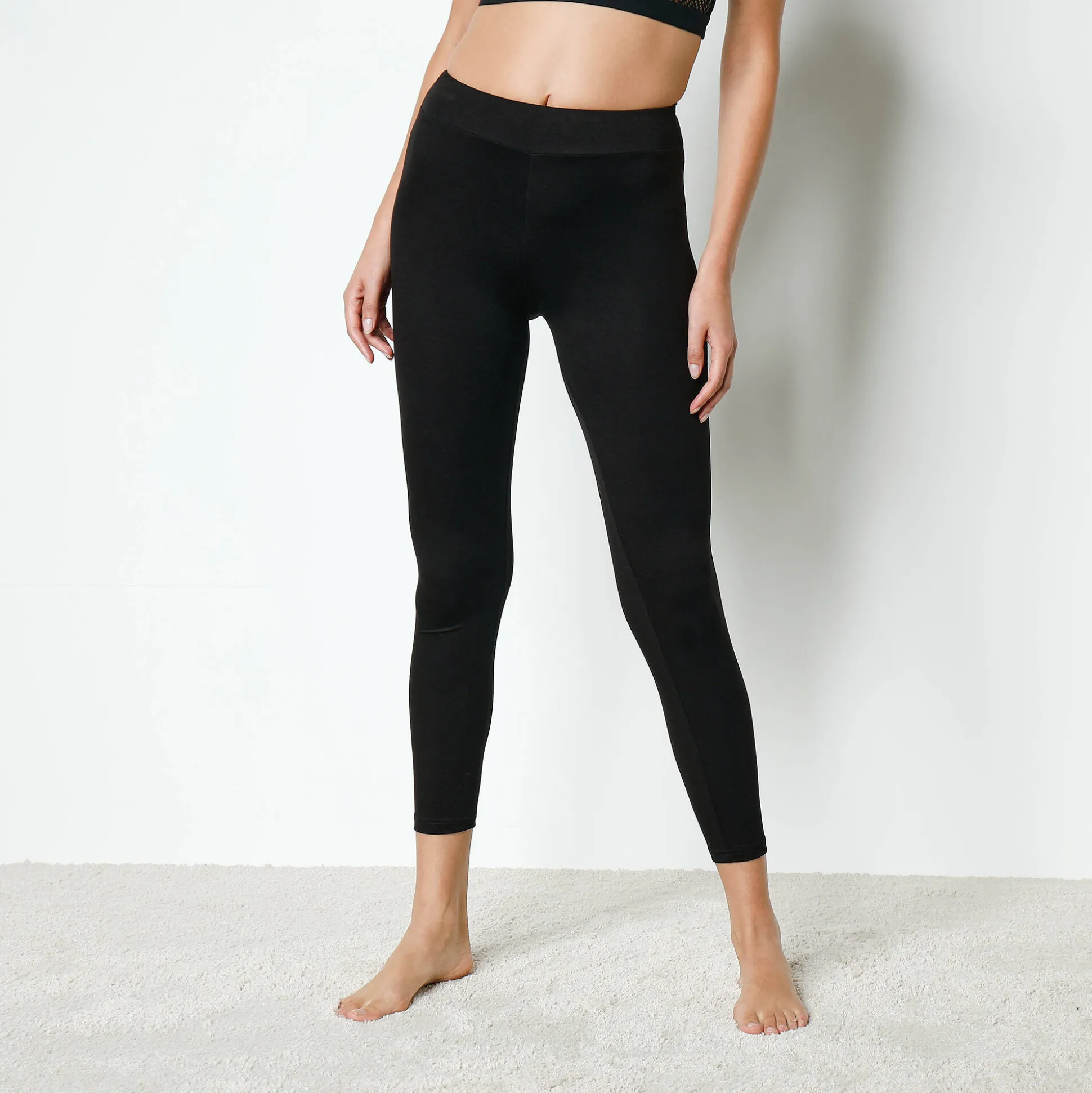Warme legging in jerseytricot