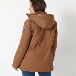 Waterafstotende parka met fleecevoering