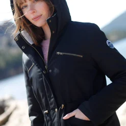 Waterafstotende parka met fleecevoering