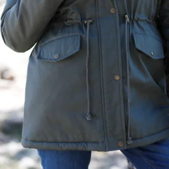 Waterafstotende parka met fleecevoering