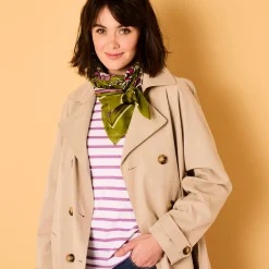 Waterafstotende trenchcoat met verwijderbare ceintuur