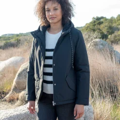 Waterdichte parka met rits en kap
