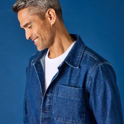 Worker jasje met knoopsluiting en 3 zakken, jeans