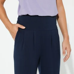 Yogabroek in tricot met comfortabel model