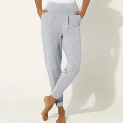 Yogabroek in tricot met comfortabel model