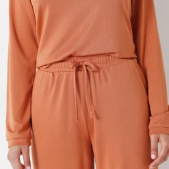 Zachte pyjama met polokraag