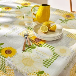 Zonnebloemprint tafelkleed